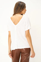 Load image into Gallery viewer, Isadora Back Lace Up Striped Rib Tee
