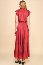 Load image into Gallery viewer, Satin Tiered Maxi Dress
