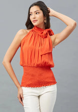 Load image into Gallery viewer, Smock Poppy Halter
