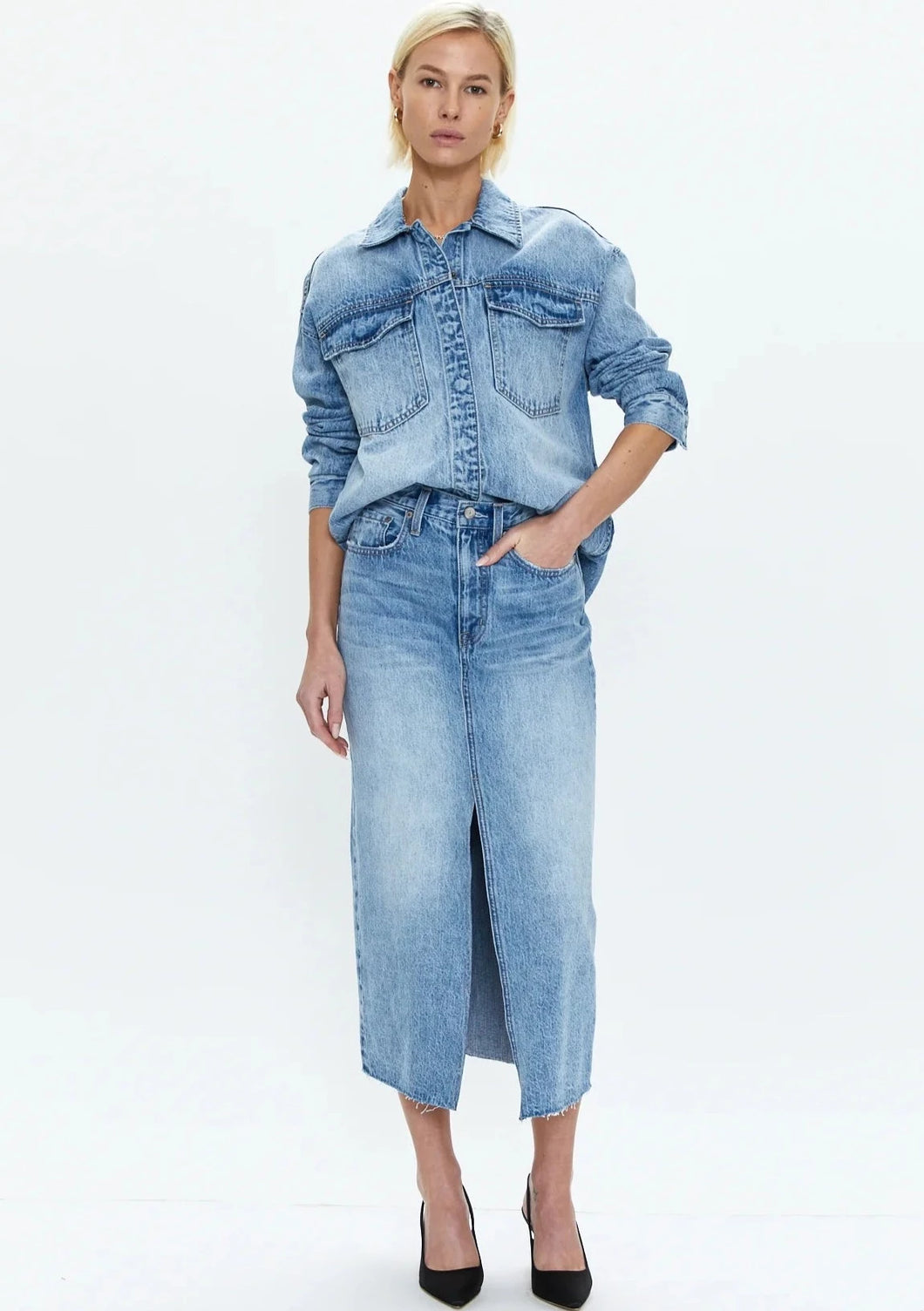 Alice front slit skirt