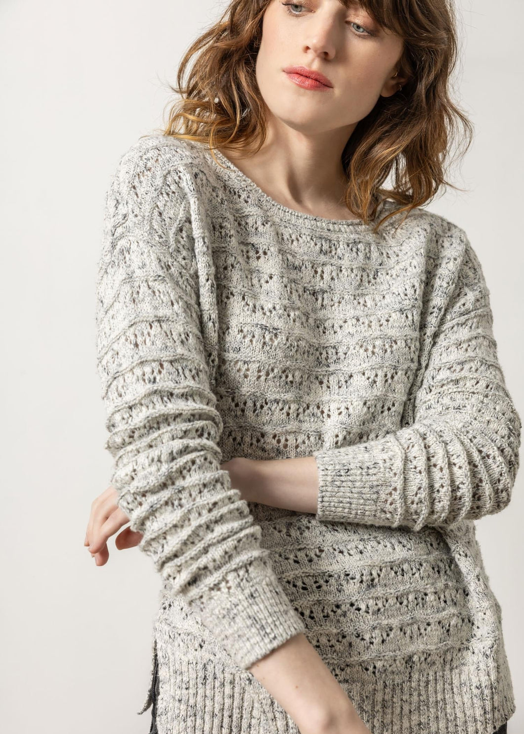 Flecked Slub Sweater