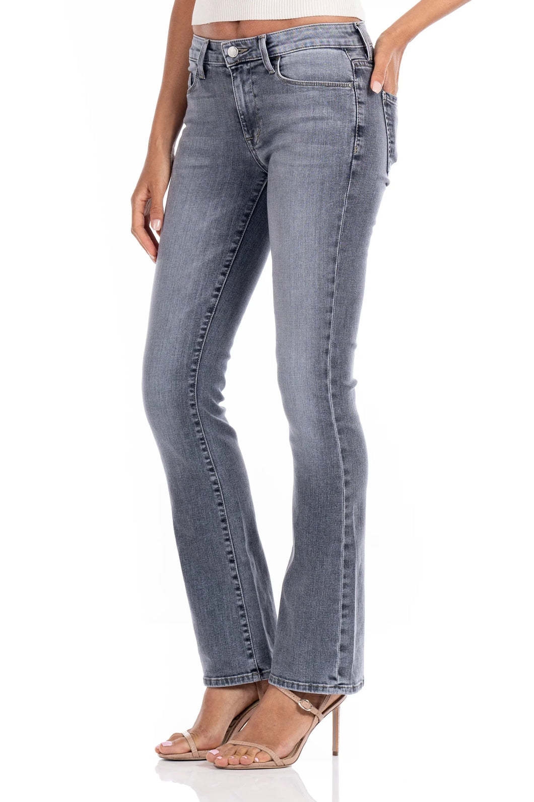 Fidelity Denim Belladonna Mid-Rise Bootcut Jeans