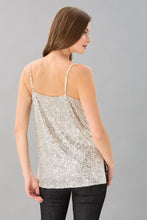 Load image into Gallery viewer, Champagne Sequin Tank
