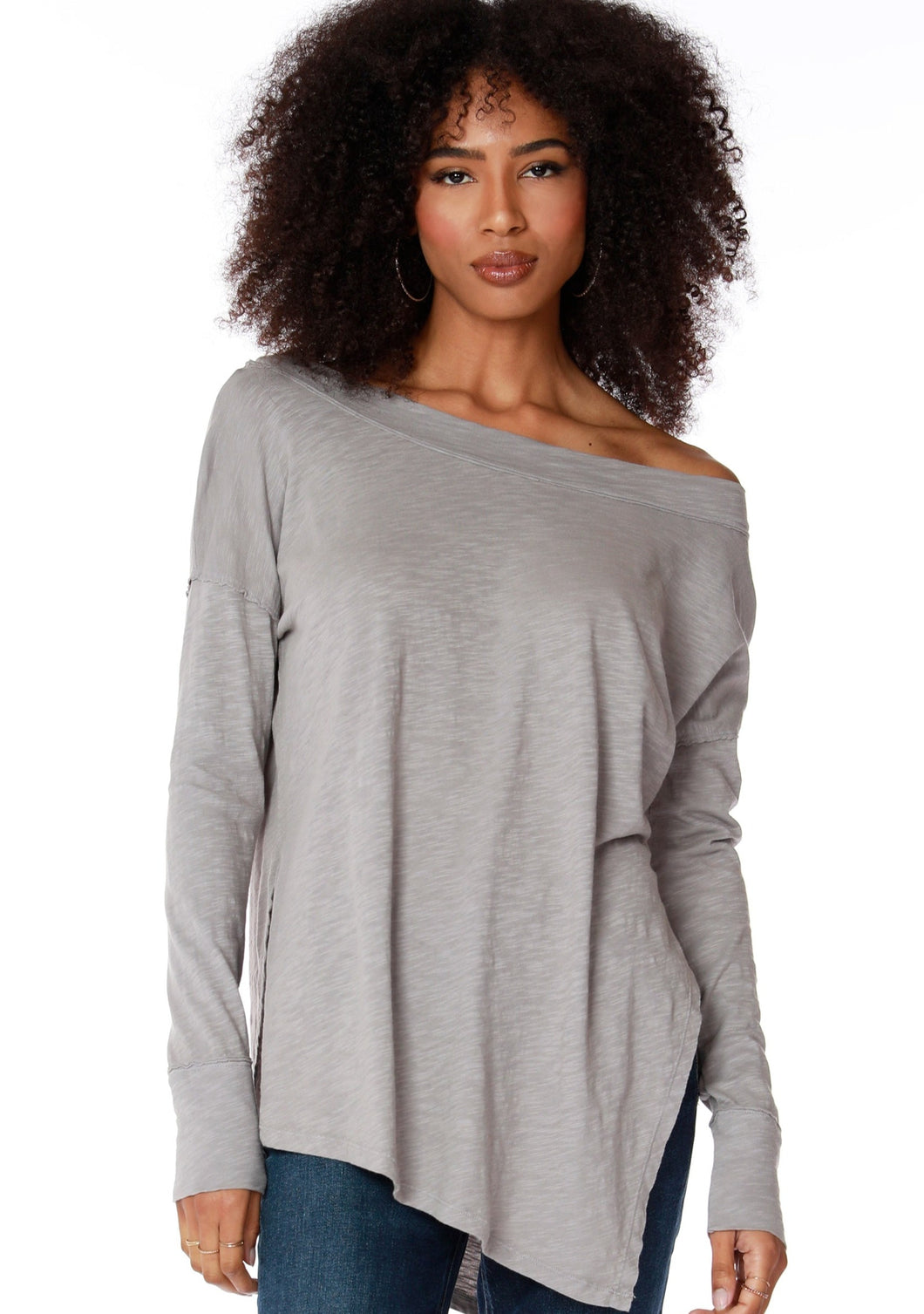 Angled Boatneck Tunic
